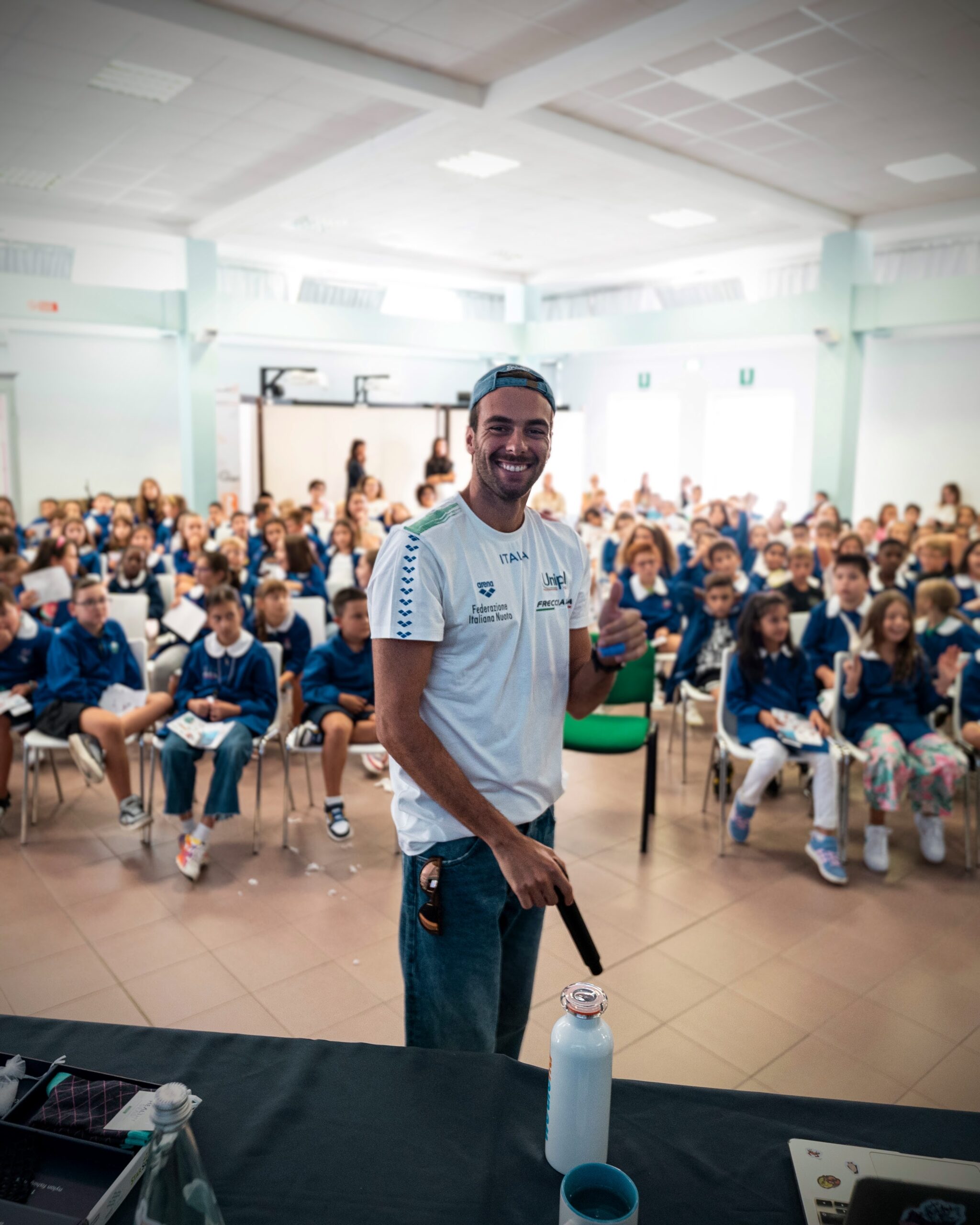 Inspiring the Next Generation: Gregorio Paltrinieri Meets Students in Tolentino, Italy