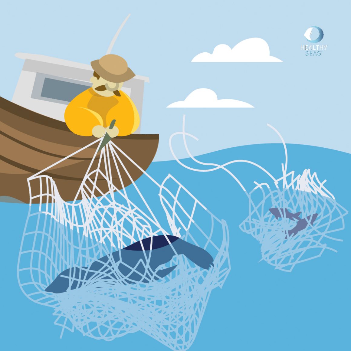 Educational Game] How did the fishing net become a ghost net? - HEALTHY SEAS