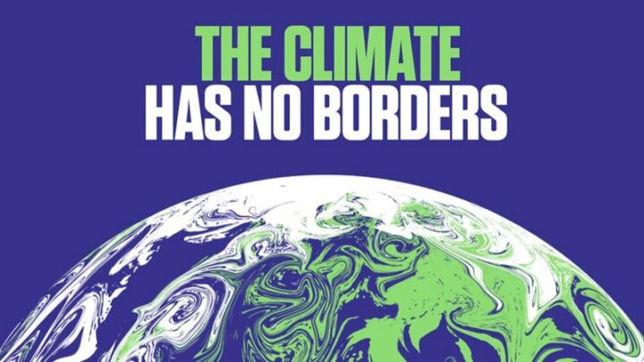 COP 26 poster - no borders