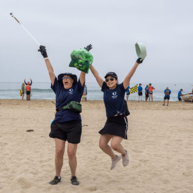 Employee Beach clean up
