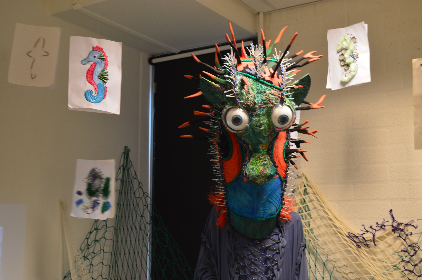 Meet Mira: A Seahorse Mascot Made of Marine Litter and Circular Fabric