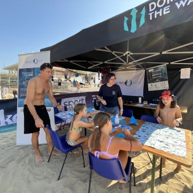 The booth of Healthy Seas at Dominate the Water in Cattolica