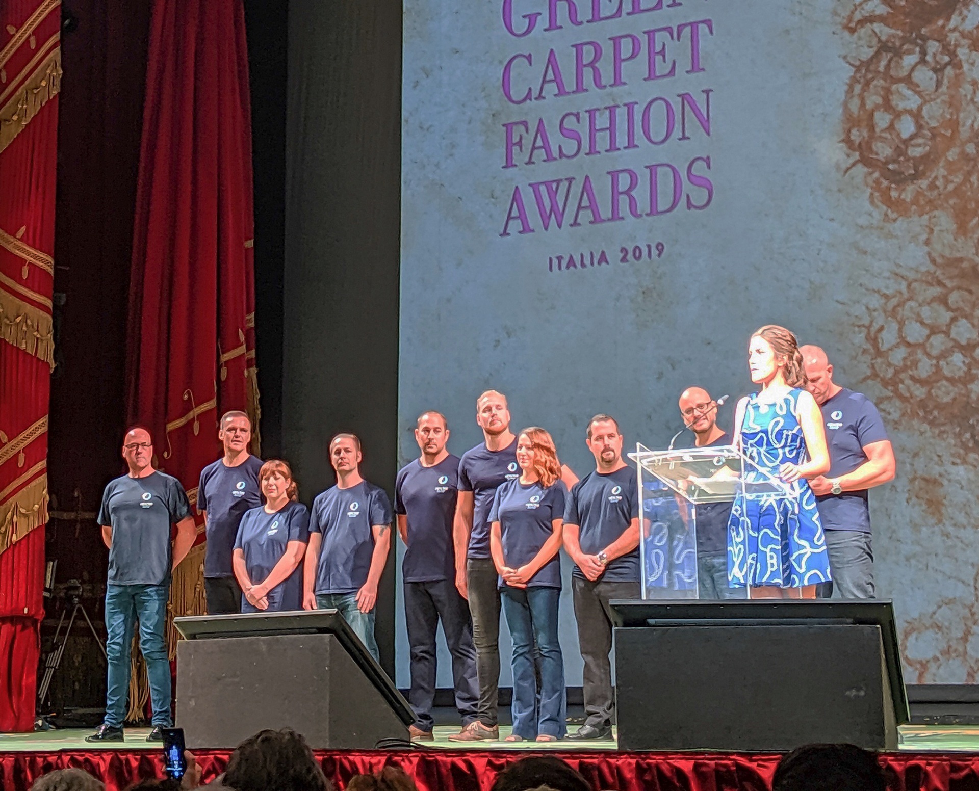 Healthy Seas receives the Circular Economy Award during Milan Fashion Week
